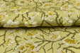 Heavyweight Vintage Chartreuse Gold Floral Cut Velvet Upholstery Fabric For Chair|Luxury Flower Sofa Fabric|French Country Furniture Fabric
