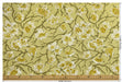 Heavyweight Vintage Chartreuse Gold Floral Cut Velvet Upholstery Fabric For Chair|Luxury Flower Sofa Fabric|French Country Furniture Fabric