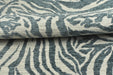 Designer Heavy Weight Smoke Blue Chenille Zebra Jacquard Textured Upholstery Fabric|Abstract Animal Skin Print Geometric Woven Decor Fabric