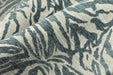 Designer Heavy Weight Smoke Blue Chenille Zebra Jacquard Textured Upholstery Fabric|Abstract Animal Skin Print Geometric Woven Decor Fabric
