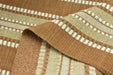 Designer Heavy Weight Linen Blend Stripe Upholstery Fabric For Chair Sofa|Rustic Farmhouse Fabric|Boho Woven Fabric For Ottoman