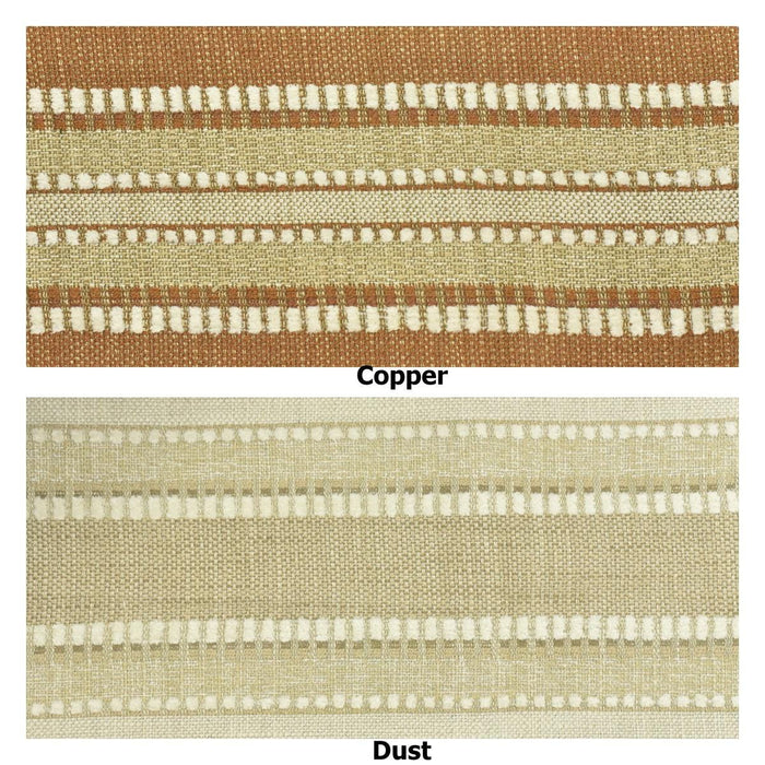 Designer Heavy Weight Linen Blend Stripe Upholstery Fabric For Chair Sofa|Rustic Farmhouse Fabric|Boho Woven Fabric For Ottoman