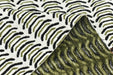 Heavy Weight Black Green Geometric Upholstery Fabric|Modern Arc Pattern Sofa Fabric|Cotton Blend Furniture Fabric For Accent Chair Cushion