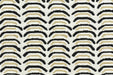 Heavy Weight Black Green Geometric Upholstery Fabric|Modern Arc Pattern Sofa Fabric|Cotton Blend Furniture Fabric For Accent Chair Cushion
