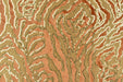 Heavy Weight Luxury Green Gold Sequin Embroidered Zebra Cut Velvet Upholstery Fabric|Designer Abstract Striped Fabric for Sofa and Chair