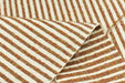 Heavy Weight Vinatge Boucle Texture Striped Upholstery Fabric|Cream Rust Olive Woven Fabric for Chair Cushion|Rustic Home Decor Textile