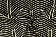 Heavy Weight Black Gold Geometric Cut Velvet Upholstery Fabric For Chair Pillow|High End Sofa Furniture Reupholstery Fabric