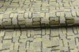 Heavy Weight Wool Blend Geometric Block Pattern Cut Velvet Upholstery Fabric|Light Green Beige Grey Fabric|Textured Modern Sofa Chair Fabric