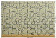 Heavy Weight Wool Blend Geometric Block Pattern Cut Velvet Upholstery Fabric|Light Green Beige Grey Fabric|Textured Modern Sofa Chair Fabric