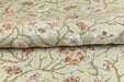 Heavyweight Vintage Rust Off White Floral Cut Velvet Upholstery Fabric For Chair|Luxury Flower Sofa Fabric|French Country Furniture Fabric