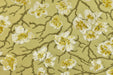 Heavyweight Vintage Chartreuse Gold Floral Cut Velvet Upholstery Fabric For Chair|Luxury Flower Sofa Fabric|French Country Furniture Fabric