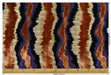 Heavweight Purple Rust Gold Cut Velvet Uphosletry Fabric|Abstract Wavy Stripe Upholstery|Luxury Interior Design Fabric For Chair Sofa Pillow