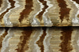 Heav Weight Gold Beige Cut Velvet Uphosletry Fabric|Abstract Wavy Stripe Upholstery|Luxury Interior Design Fabric For Chair Sofa Pillow