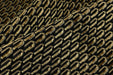 Designer Heavy Weight Black Gold Geometric Cut Velvet Upholstery Fabric For Chair|Viscose Rayon Blend Luxury Furniture Fabric for Sofa