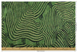 Heavy Weight Emerald Green Abstract Geometric Cut Velvet Upholstery Fabric For Chair|Wavy Contour Pattern|Luxury Designer Fabric for Sofa