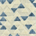 Heavy Weight Cotton Linen Blend Gold Geometric Cut Velvet Upholstery Fabric For Chair|Triangle Velvet|Vintage Furniture Fabric for Sofa