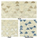 Heavy Weight Cotton Linen Blend Gold Geometric Cut Velvet Upholstery Fabric For Chair|Triangle Velvet|Vintage Furniture Fabric for Sofa