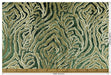 Heavy Weight Luxury Green Gold Sequin Embroidered Zebra Cut Velvet Upholstery Fabric|Designer Abstract Striped Fabric for Sofa and Chair