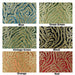 Heavy Weight Luxury Green Gold Sequin Embroidered Zebra Cut Velvet Upholstery Fabric|Designer Abstract Striped Fabric for Sofa and Chair