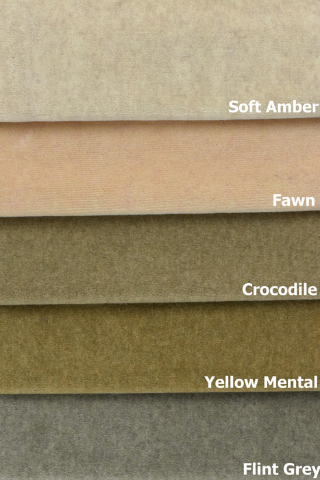 Heavy Weight Cotton Blend Plain Cut Velvet Upholstery Fabric for Chairs|Soft and Cozy Luxury Velvet Furniture Fabric By The Yard-18 Colors