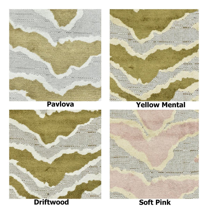 Heavy Weight Luxury Olive Gold Abstract Zebra Print Cut Velvet Upholstery Fabric|Gold Brown Animal Skin Geometric Fabric For Sofa Chair