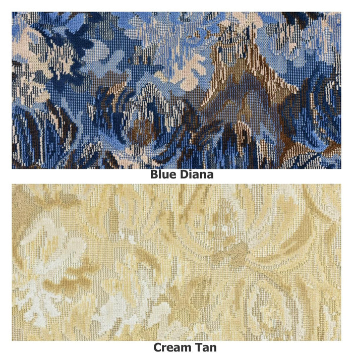 Designer Heavy Weight Cotton Linen Blend Green Teal Floral Cut Velvet Upholstery Fabric For Chair|Vintage Botanical Fabric for Sofa Cushion