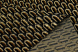 Designer Heavy Weight Black Gold Geometric Cut Velvet Upholstery Fabric For Chair|Viscose Rayon Blend Luxury Furniture Fabric for Sofa