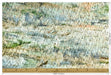 Designer Heavy Weight Abstract Painterly Cut Velvet Upholstery Fabric For Chair|Watercolor Green Blue Cream Velvet for Sofa Furniture