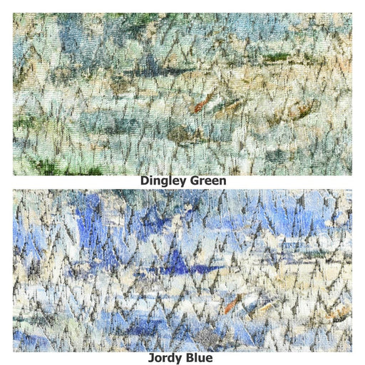 Designer Heavy Weight Abstract Painterly Cut Velvet Upholstery Fabric For Chair|Watercolor Green Blue Cream Velvet for Sofa Furniture