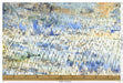 Designer Heavy Weight Abstract Painterly Cut Velvet Upholstery Fabric For Chair|Watercolor Blue Cream Rust Velvet for Sofa Furniture