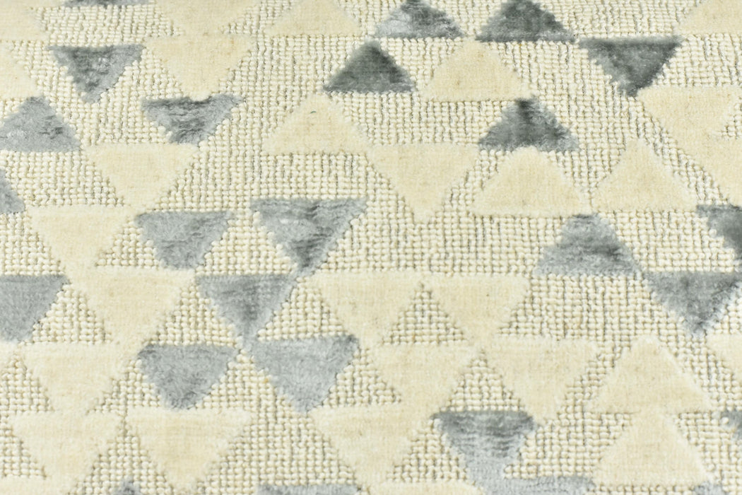 Heavy Weight Cotton Linen Blend Gold Geometric Cut Velvet Upholstery Fabric For Chair|Triangle Velvet|Vintage Furniture Fabric for Sofa