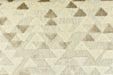 Heavy Weight Cotton Linen Blend Gold Geometric Cut Velvet Upholstery Fabric For Chair|Triangle Velvet|Vintage Furniture Fabric for Sofa