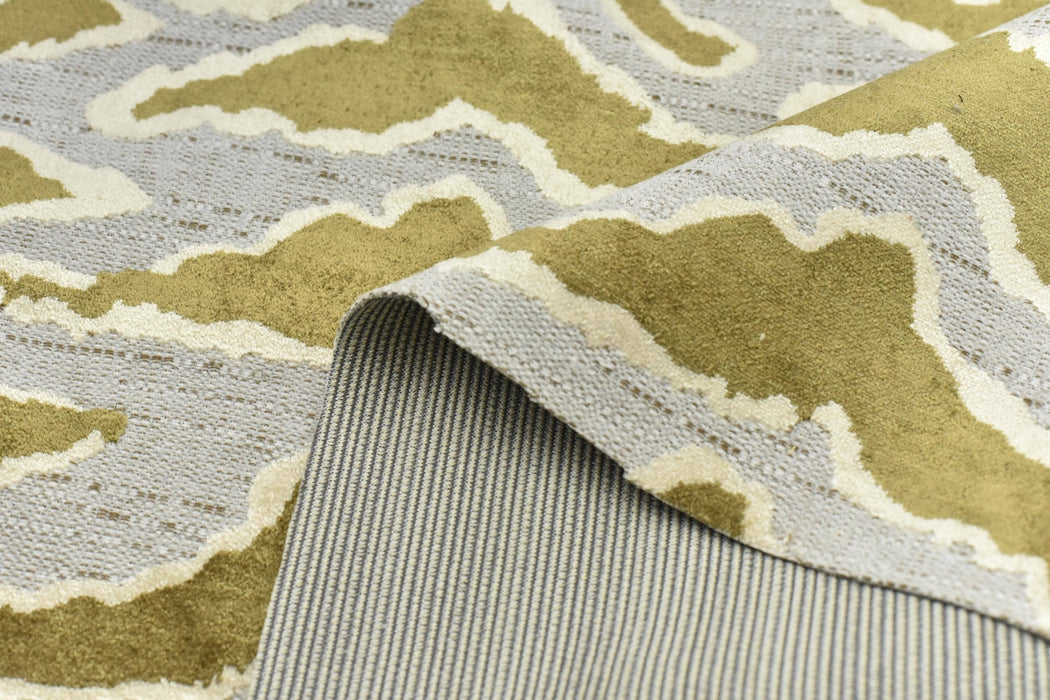Heavy Weight Luxury Olive Gold Abstract Zebra Print Cut Velvet Upholstery Fabric|Gold Brown Animal Skin Geometric Fabric For Sofa Chair