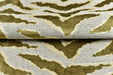 Heavy Weight Luxury Olive Gold Abstract Zebra Print Cut Velvet Upholstery Fabric|Gold Brown Animal Skin Geometric Fabric For Sofa Chair