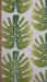 Monstera Leaves Linen Blend Upholstery Fabric|Green Hawaiian Large Scale Tropical Watercolor Botanical Fabric|Burlap Look Boho Fabric