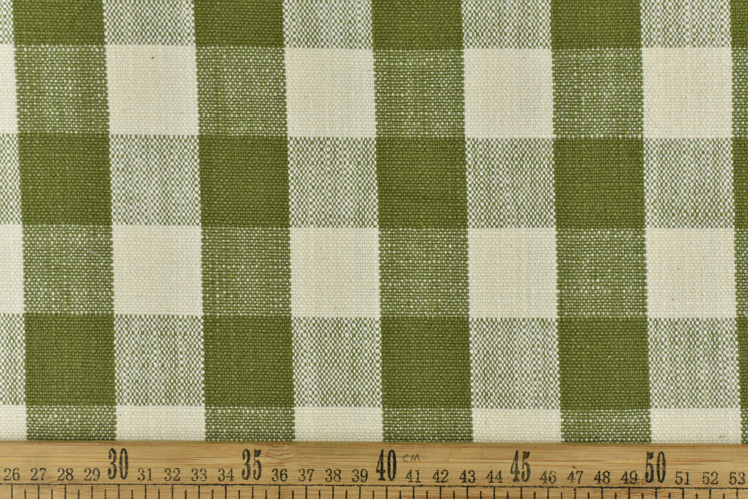 100 Pure Cotton Vintage Green Stripe Jacquard Upholstery And Drapery Fabric|Modern Farmhouse Green and Cream Heavy Upholstery
