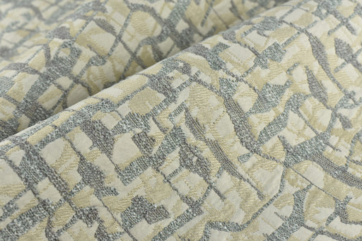 Autumn 2023 New Abstract Geometric Boucle Textured Jacquard Upholstery Fabric|Heavyweight Upholstery Fabric in Tan Cream Grey