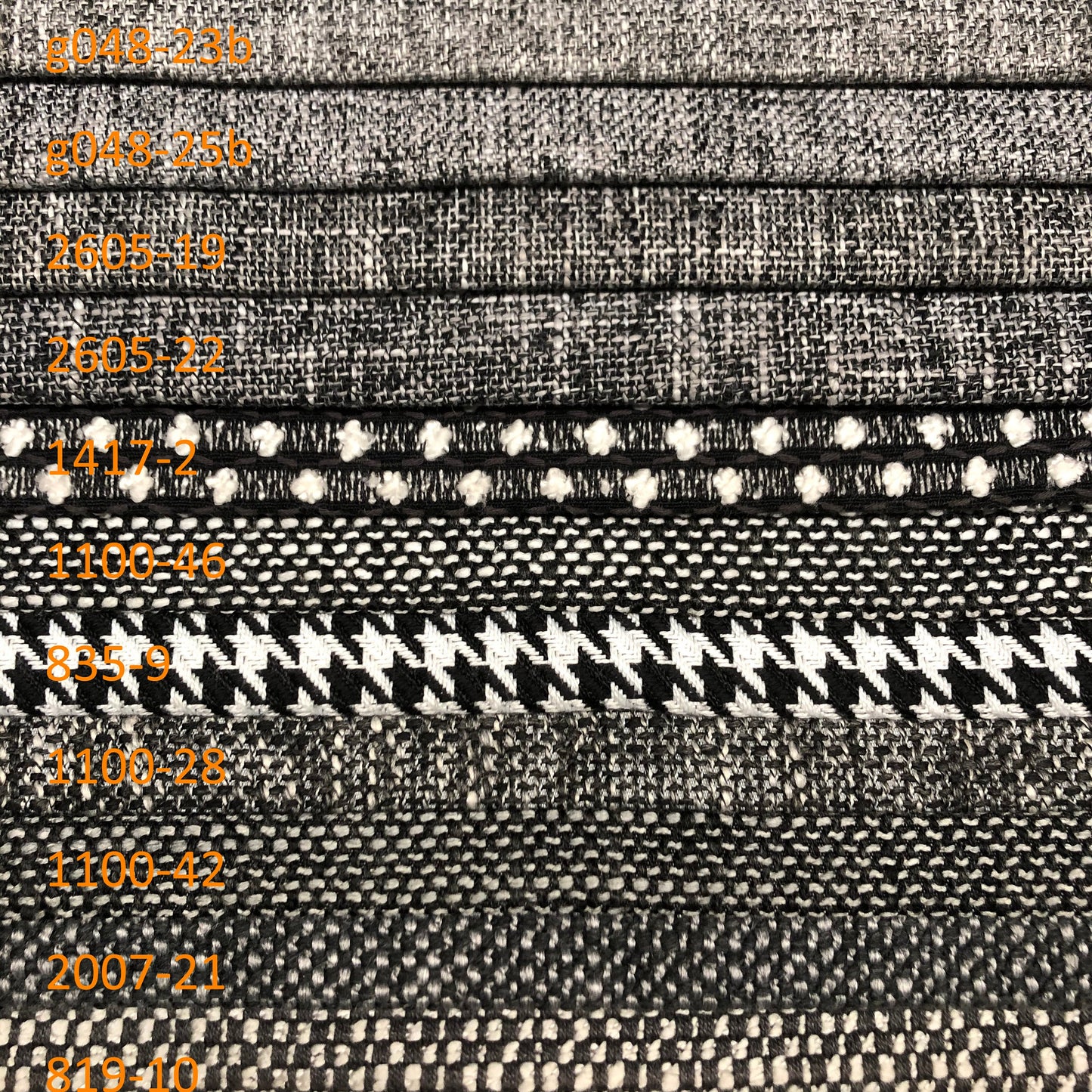 Black Color Series Spun Dyed Heavy Duty Commercial and Hospitality Grade Upholstery Fabric by The Yard/Display Only