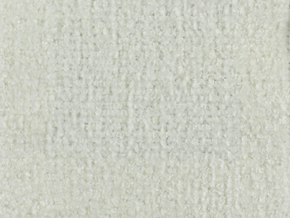 Cream Chenille Plain Upholstery Fabric|Plain Solid Chenille Upholstery Fabric|Textured Woven Chenille Upholstery For Couch Sofa Dining Chair White