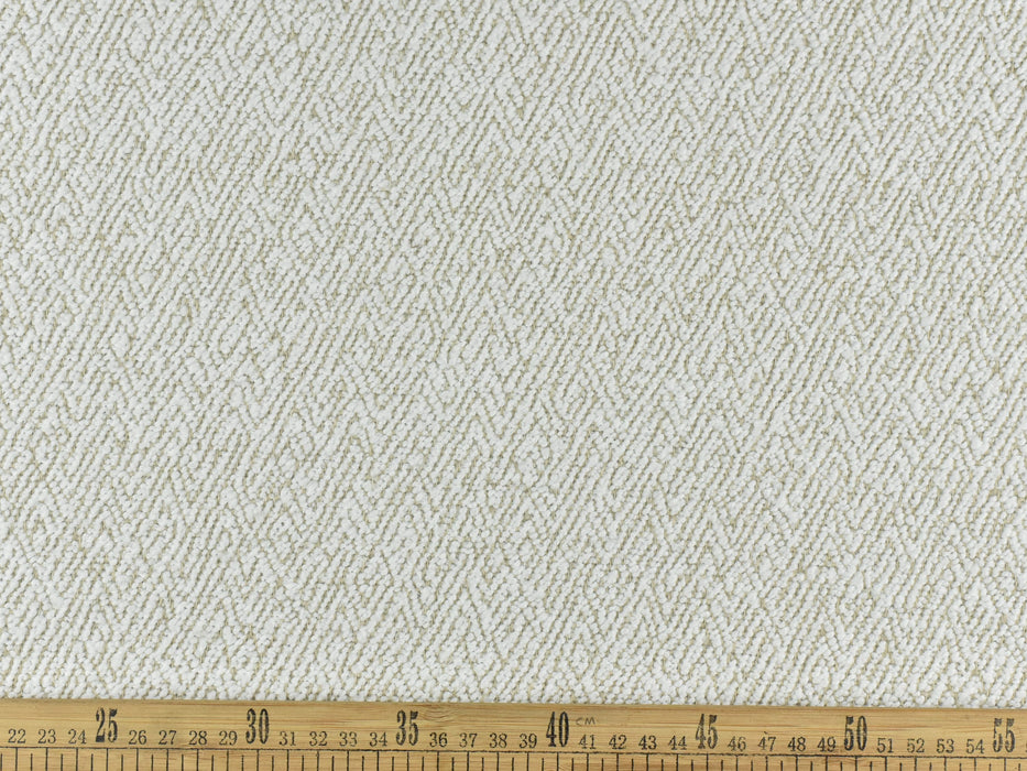 Cream Herringbone Heavy Weight Upholstery Fabric|Geometric Fabric Decorative Fabric|Patterned Upholstery Material|Ottoman Chair Fabric Natural