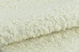 Cream Sherpa Fabric Suede Backing Natural Sheepskin Faux Fur Heavy Weight Chunky Textured Upholstery Fabric By The Yard