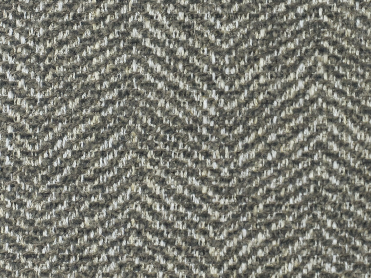 Designer Heavy Duty Polyester Linen White Gray Herringbone Goemetric Upholstery Fabric By The Yard Chocolate Chip