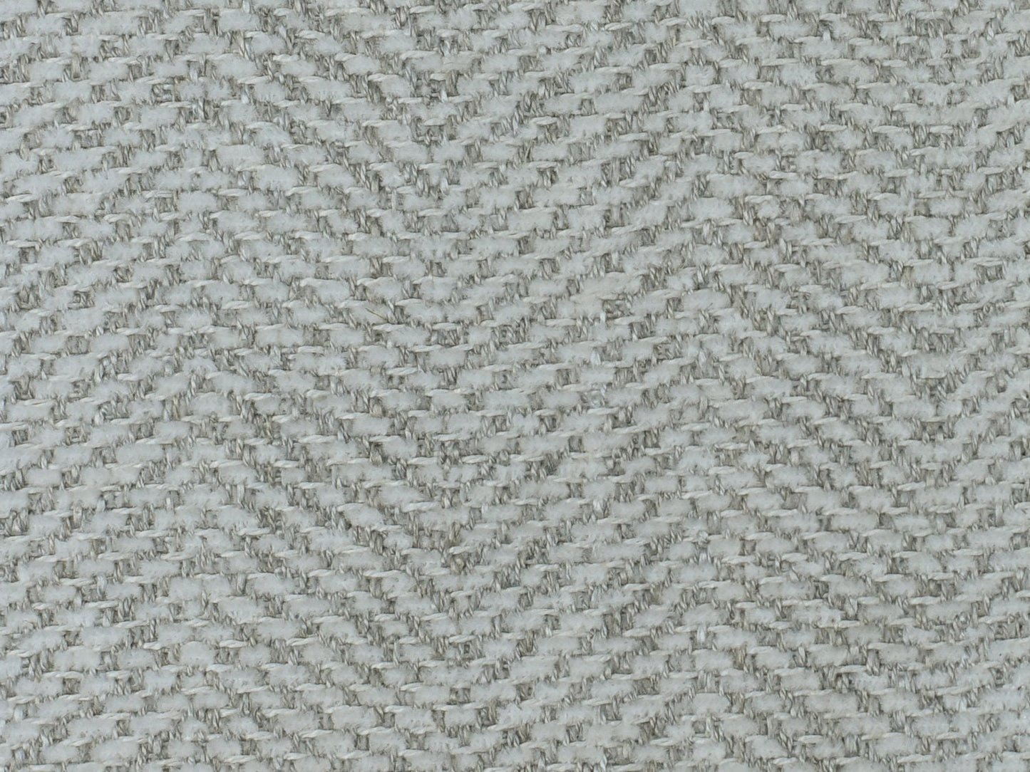 Designer Heavy Duty Polyester Linen White Gray Herringbone Goemetric Upholstery Fabric By The Yard Fog