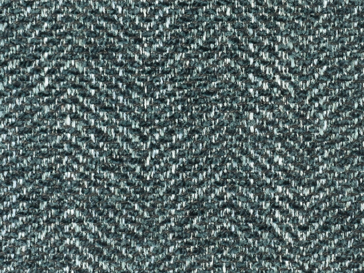 Designer Heavy Duty Polyester Linen White Gray Herringbone Goemetric Upholstery Fabric By The Yard Teal