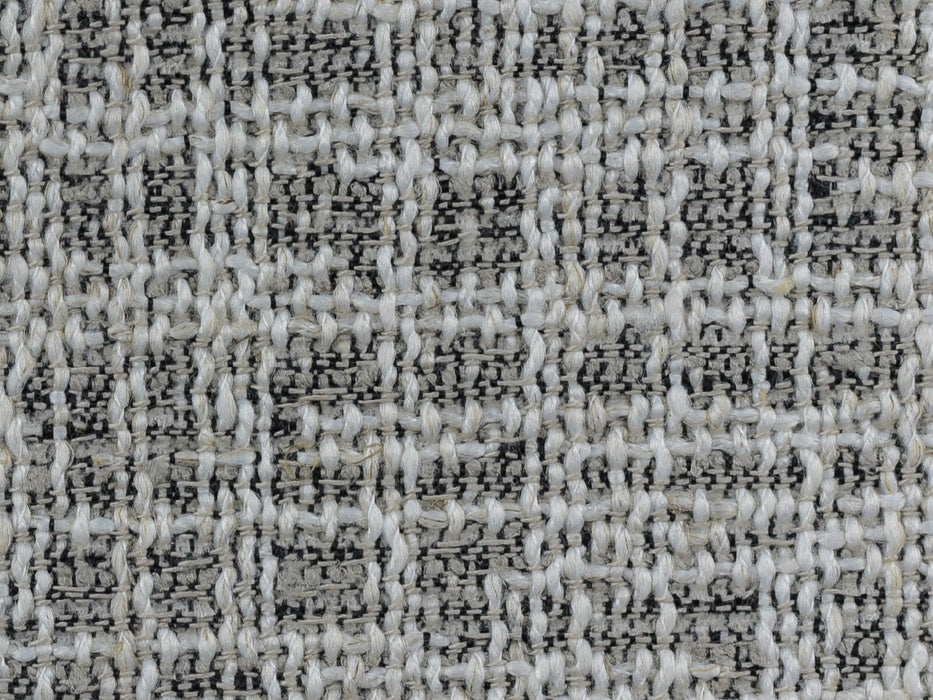 Durable Woven Modern Tweed Upholstery Fabric For Chairs In Black White Grey Upholstery 57"W/630GSM-Crowd Fog