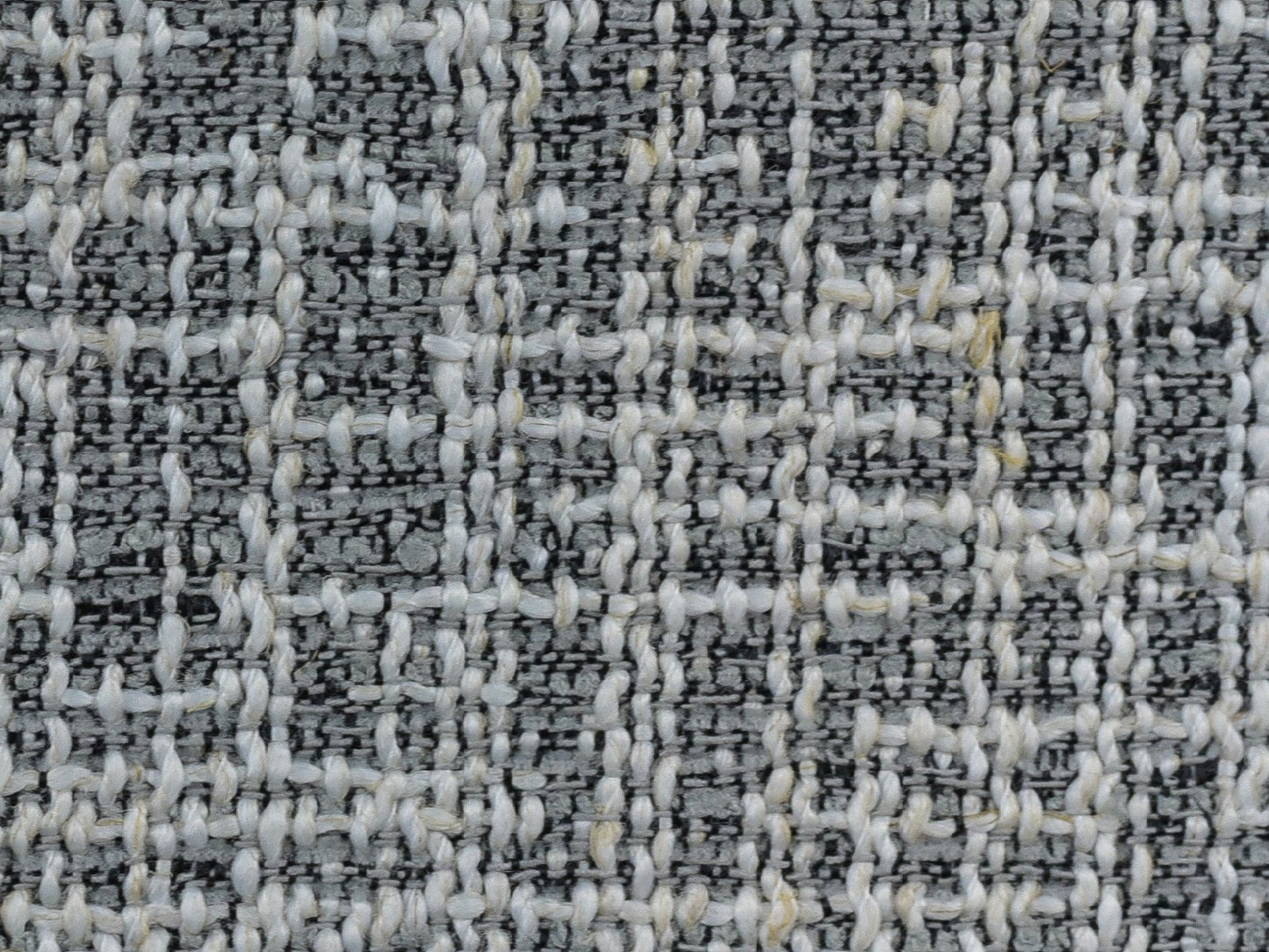 Durable Woven Modern Tweed Upholstery Fabric For Chairs In Black White Grey Upholstery 57"W/630GSM-Crowd Limestone