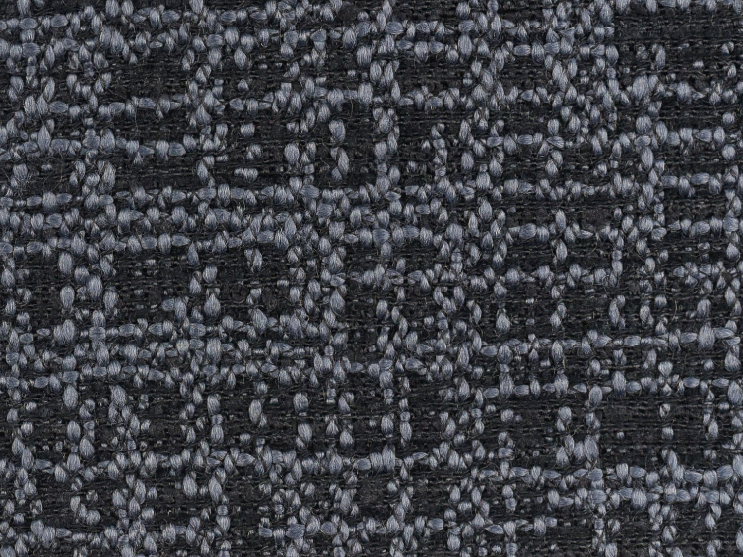 Durable Woven Modern Tweed Upholstery Fabric For Chairs In Black White Grey Upholstery 57"W/630GSM-Crowd Blue Shadow
