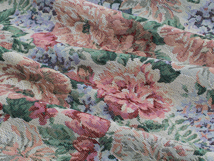 Elegant oil painting jacquard fabric Van Gogh art woven dress coat sofa cover tablecloth clothing design fabric