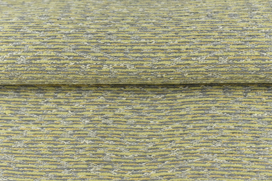 Heavy Duty Lime Green Mid Century Modern Stripe Textured Upholstery Fabric|Furnishing Fabric For Home Decor Chair Reupholstery