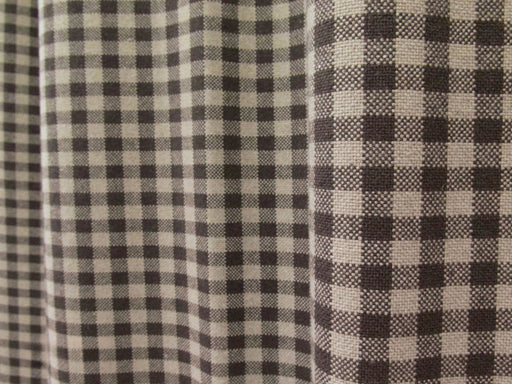 Heavy Duty Wool Blended Taupe and Cream Small Check Upholstery Fabric|Geometric Plaid Chair Fabric|Drapery Furniture Reupholstery Fabric